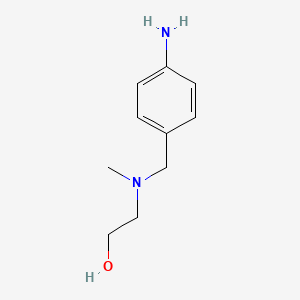 molecular formula C10H16N2O B8409264 4-((n-(2-Hydroxy-ethyl)-n-methyl-amino)-methyl)-aniline 
