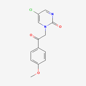 5-Chloro-1-(4-methoxyphenacyl)pyrimidin-2-one