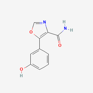 5-(3-Hydroxyphenyl)-4-oxazolecarboxamide