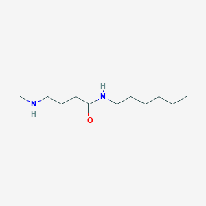 molecular formula C11H24N2O B8409331 N-n-hexyl-4-methylaminobutyramide 