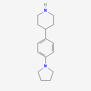 molecular formula C15H22N2 B8409474 4-(4-Pyrrolidin-1-yl-phenyl)-piperidine 