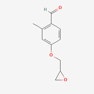 molecular formula C11H12O3 B8409492 2-Methyl-4-(2,3-epoxypropoxy)benzaldehyde 