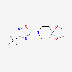 8-(3-tert-Butyl-[1,2,4]oxadiazol-5-yl)-1,4-dioxa-8-aza-spiro[4.5]decane