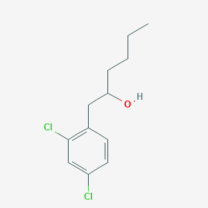 molecular formula C12H16Cl2O B8409525 alpha-(2,4-Dichlorobenzyl)pentan-1-ol 