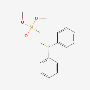 molecular formula C17H23O3PSi B8409600 Diphenyl[2-(trimethoxysilyl)ethyl]phosphane CAS No. 88000-44-6