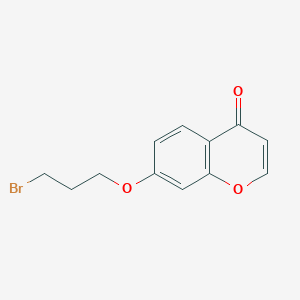 molecular formula C12H11BrO3 B8409607 7-(3-Bromopropoxy)chromen-4-one 