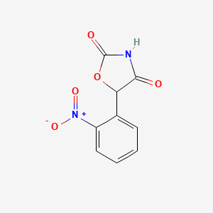 molecular formula C9H6N2O5 B8409626 5-(2-Nitrophenyl)oxazolidine-2,4-dione 