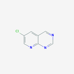 molecular formula C7H4ClN3 B8409636 6-Chloropyrido[2,3-d]pyrimidine 