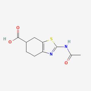 molecular formula C10H12N2O3S B8409670 2-Acetylamino-4,5,6,7-tetrahydro-benzothiazole-6-carboxylic acid 