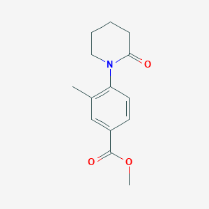 Methyl 3-methyl-4-(piperidin-2-on-1-yl)benzoate