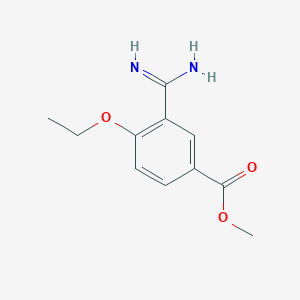 molecular formula C11H14N2O3 B8409728 5-Carbomethoxy-2-ethoxybenzamidine 