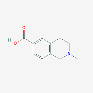 molecular formula C11H13NO2 B8409747 2-Methyl-1,2,3,4-tetrahydroisoquinoline-6-carboxylic acid 
