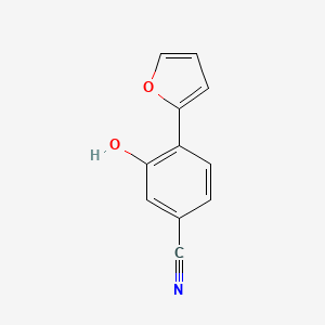 molecular formula C11H7NO2 B8409754 4-Furan-2-yl-3-hydroxy-benzonitrile 