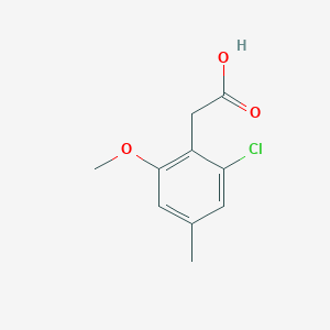 molecular formula C10H11ClO3 B8409761 2-Chloro-4-methyl-6-methoxyphenylacetic acid 