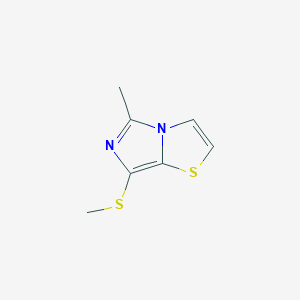 molecular formula C7H8N2S2 B8409768 5-Methyl-7-methylthioimidazo[5,1-b]thiazole 