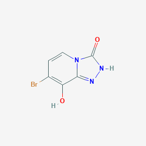 molecular formula C6H4BrN3O2 B8409773 7-bromo-8-hydroxy-2H-[1,2,4]triazolo[4,3-a]pyridin-3-one 