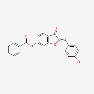 (4-methoxyphenyl methylene]-6-benzoyloxy-3(2H)-benzofuranone