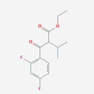 2-(2,4-Difluorobenzoyl)isovaleric acid ethyl ester