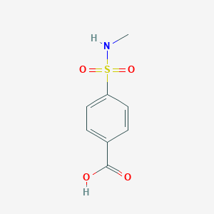 molecular formula C8H9NO4S B084099 4-[(甲基氨基)磺酰基]苯甲酸 CAS No. 10252-63-8
