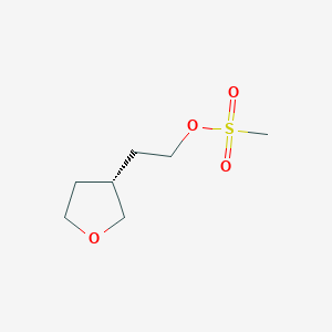2-[(3R)-oxolan-3-yl]ethyl methanesulfonate