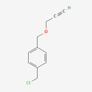 molecular formula C11H11ClO B8409951 1-Chloromethyl-4-prop-2-ynyloxymethyl-benzene 