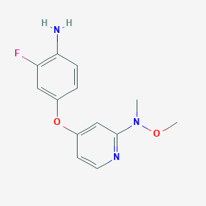 2-Fluoro-4-(2-(methoxy(methyl)amino)pyridine-4-yloxy)aniline