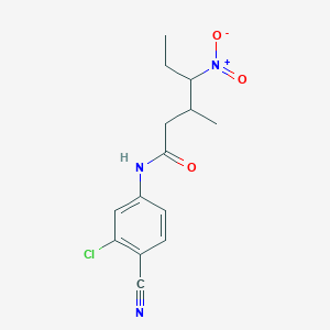 N-(3-chloro-4-cyanophenyl)-3-methyl-4-nitrohexanamide