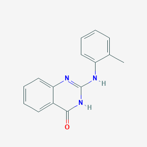 molecular formula C15H13N3O B8409996 4(1h)-Quinazolinone,2-[(2-methylphenyl)amino]- 