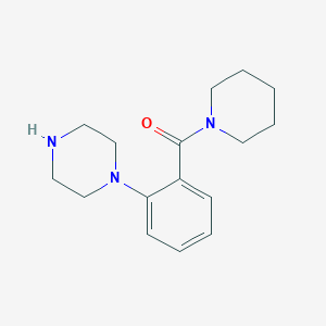 molecular formula C16H23N3O B8410048 (2-Piperazin-1-yl-phenyl)-piperadin-1-yl-methanone 