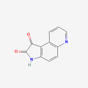 molecular formula C11H6N2O2 B8410068 1H-Pyrrolo[3,2-f]quinoline-1,2(3H)-dione 