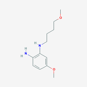 molecular formula C12H20N2O2 B8410073 4-Methoxy-2-(4-methoxybutylamino)aniline 