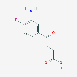 molecular formula C10H10FNO3 B8410075 3-(3-Amino-4-fluorobenzoyl)propionic acid 