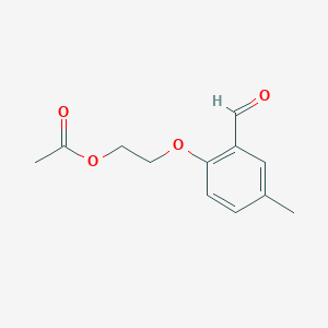 Acetic acid 2-(2-formyl-4-methyl-phenoxy)-ethyl ester