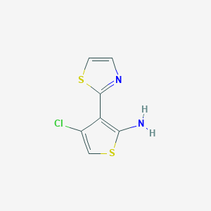 4-Chloro-3-(thiazol-2-yl)thiophen-2-amine