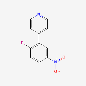 molecular formula C11H7FN2O2 B8410139 4-(2-Fluoro-5-nitrophenyl)pyridine 