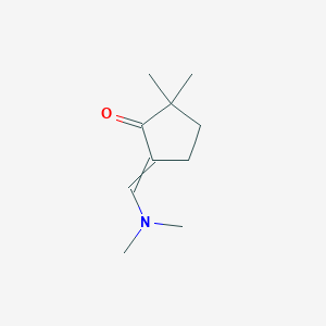 molecular formula C10H17NO B8410143 2-[(Dimethylamino)methylene]-5,5-dimethylcyclopentanone 