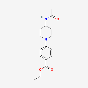 Ethyl 4-(4-acetamidopiperidin-1-yl)benzoate