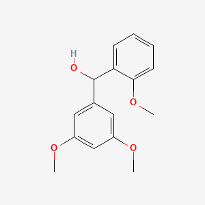 molecular formula C16H18O4 B8410214 (3,5-Dimethoxy-phenyl)-(2-methoxy-phenyl)-methanol 