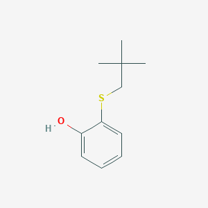 molecular formula C11H16OS B8410326 2-(Neopentylthio)phenol 