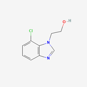 molecular formula C9H9ClN2O B8410342 2-(7-chloro-1H-benzimidazol-1-yl)ethanol 