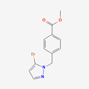 methyl 4-((5-bromo-1H-pyrazol-1-yl)methyl)benzoate