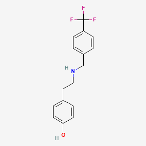 4-(2-{[4-(Trifluoromethyl)benzyl]amino}ethyl)phenol