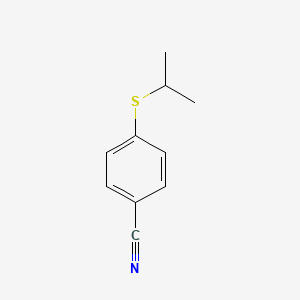 molecular formula C10H11NS B8410384 4-(Isopropylthio)benzonitrile 