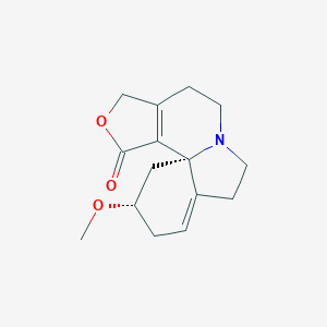molecular formula C15H19NO3 B084104 (1S,15S)-15-甲氧基-4-氧杂-9-氮杂四环[7.7.0.01,12.02,6]十六烷-2(6),12-二烯-3-酮 CAS No. 13497-04-6