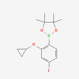 2-(2-Cyclopropoxy-4-fluorophenyl)-4,4,5,5-tetramethyl-1,3,2-dioxaborolane