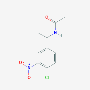 B8410420 N-[1-(4-chloro-3-nitrophenyl)ethyl]acetamide CAS No. 1242268-38-7