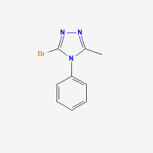 molecular formula C9H8BrN3 B8410455 3-bromo-5-methyl-4-phenyl-4H-1,2,4-triazole 