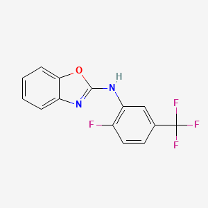 2-[2-Fluoro-5-(trifluoromethyl)anilino]benzoxazole