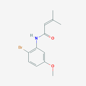 molecular formula C12H14BrNO2 B8410499 N-(2-Brom-5-methoxyphenyl)-3,3-dimethylacrylamide 