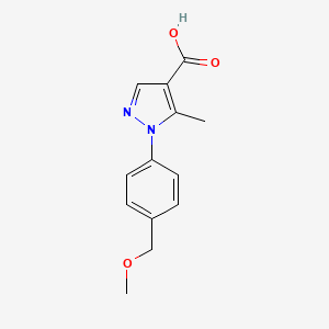 1-[4-(Methoxymethyl)phenyl]-5-methyl-1H-pyrazole-4-carboxylic acid